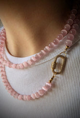 Lange ketting roze