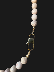 Korte ketting, beige