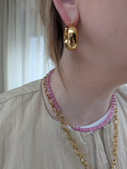 Korte ketting roze