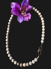 Korte ketting, beige