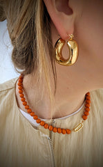 Korte ketting oranje